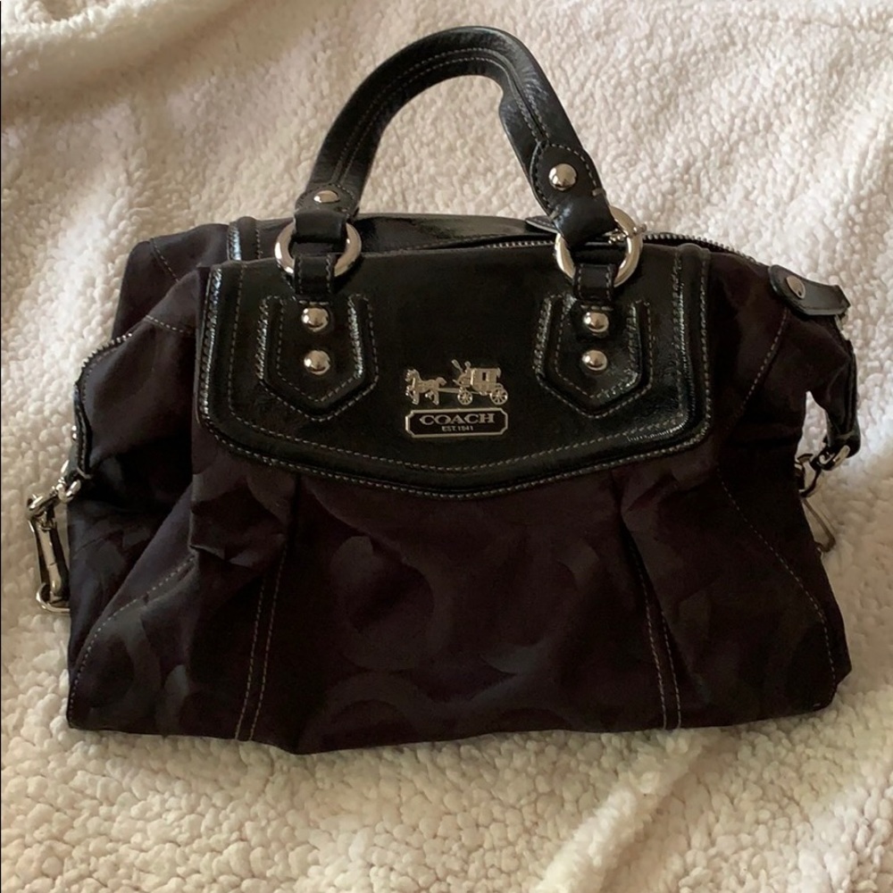 Black coach purse